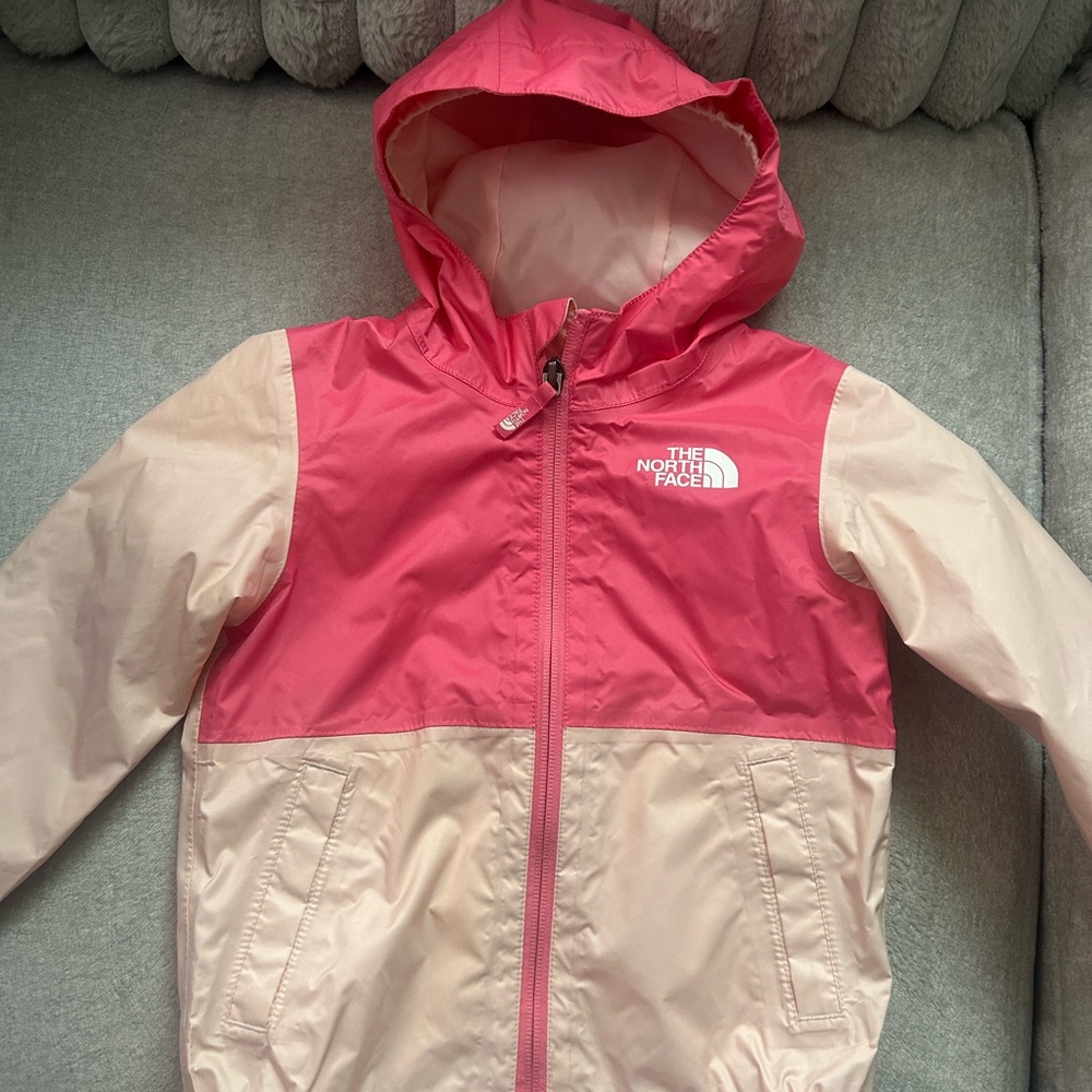 The North Face Kids Raincoat - Pink and Cream